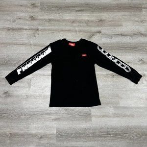 032c Black Freedom Chain Link Long-Sleeve T-Shirt